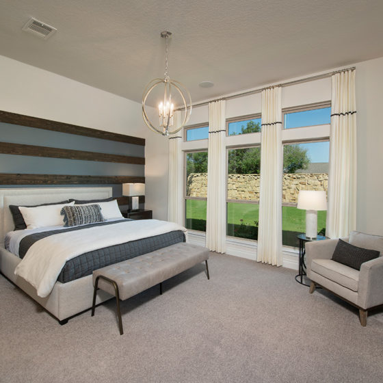 Perry Homes master bedroom at VIDA San Antonio