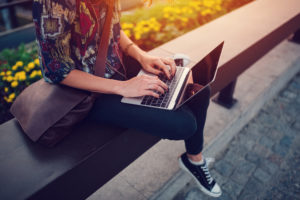 Woman on her Laptop