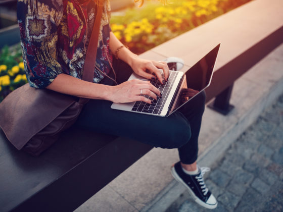 Woman on her Laptop