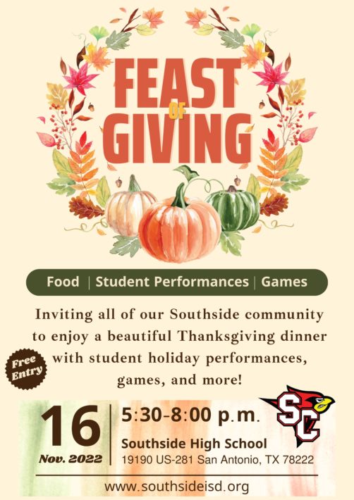 Feast of Giving Event Flyer