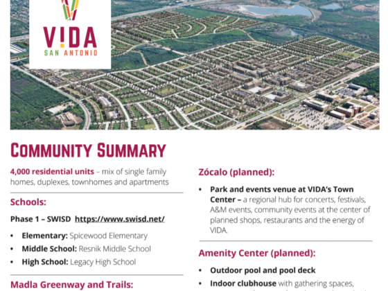 VIDA San Antonio Community Summary