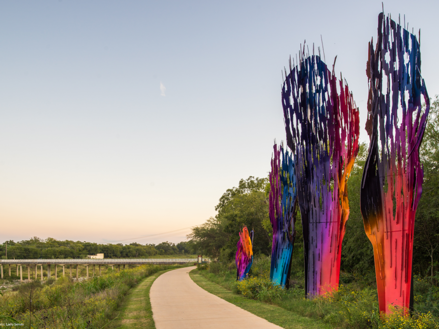 San Antonio River Foundation Public Art Installation on the Southside