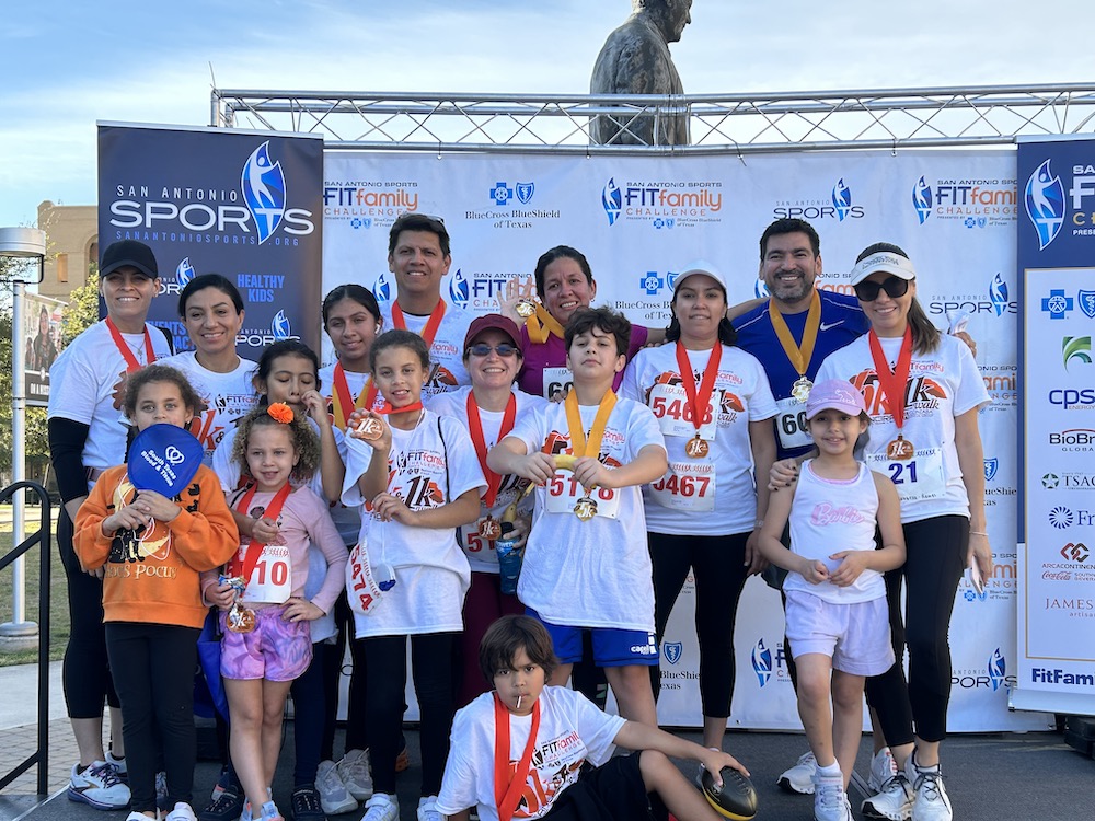 A group of runners at a 5K on the Southside