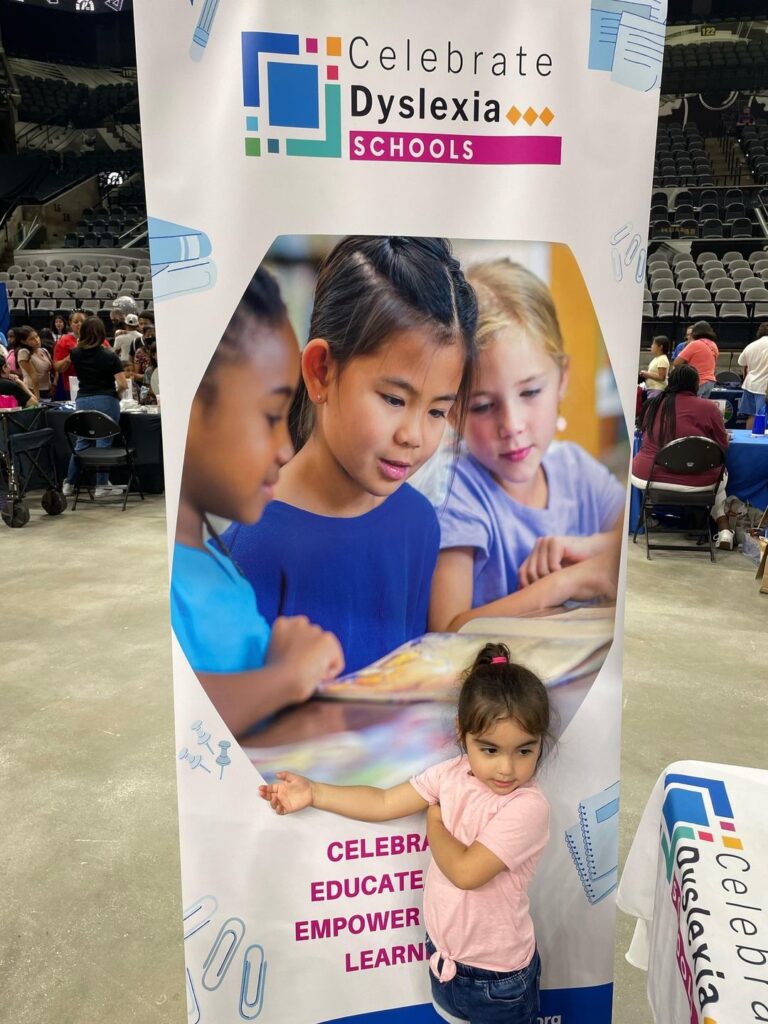 A banner with information about Celebrate Dyslexia Schools
