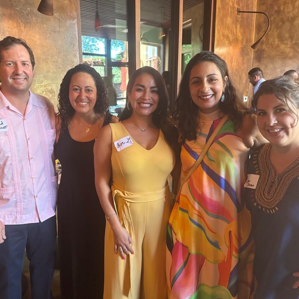 Flor E. Gutiérrez and friends pose for a photo