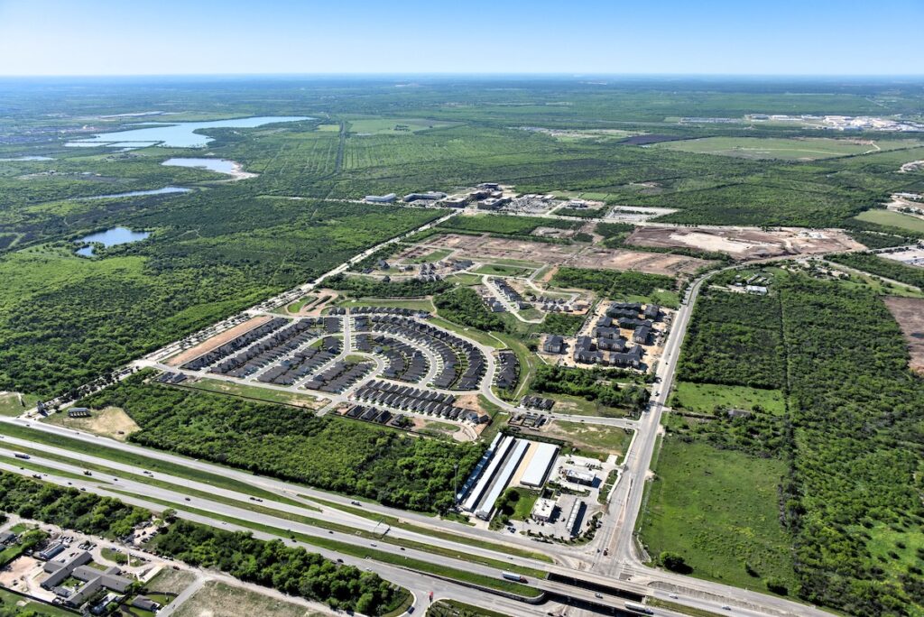 aerial view of VIDA San Antonio in the Spring