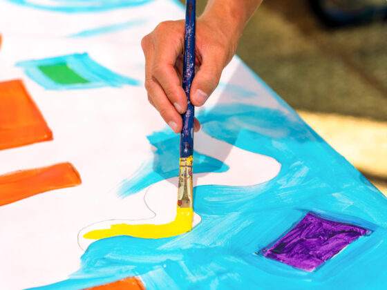 A public art painting at VIDA San Antonio
