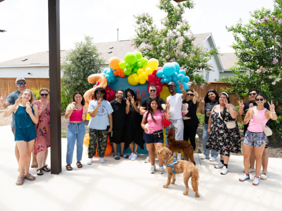 Residents gather in Ana Park for the VIDA San Antonio community second anniversary
