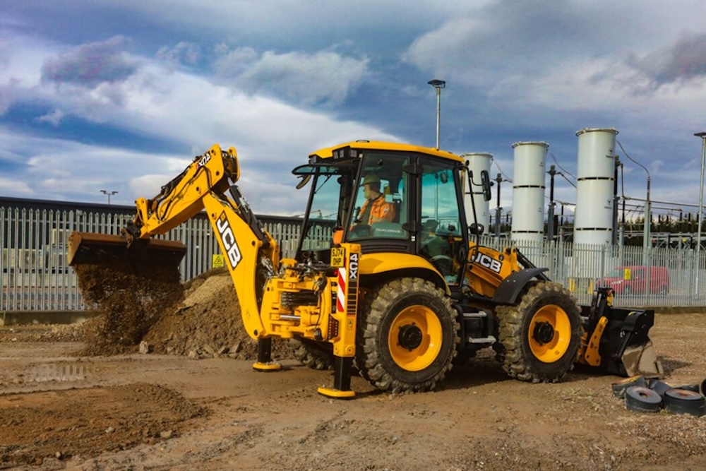 Construction equipment in action at JCB